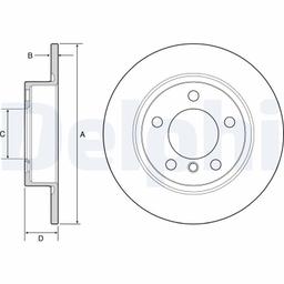 Disque de frein DELPHI BG4561C