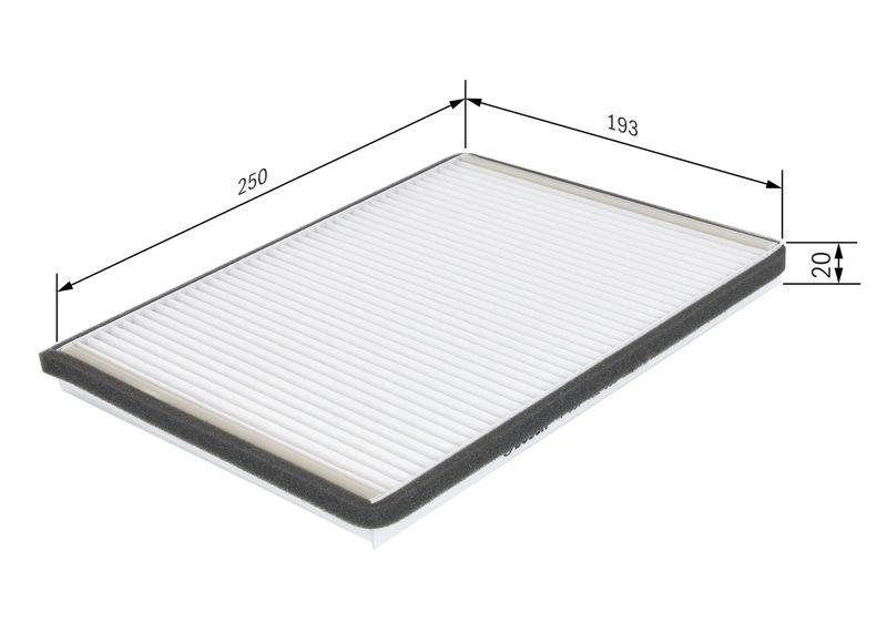 Filtre, air de l'habitacle BOSCH 1987432058