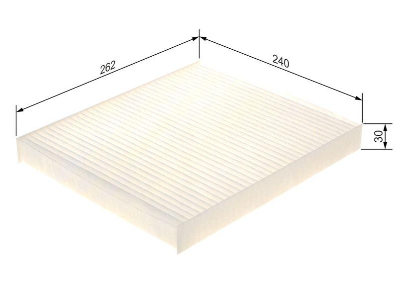 Filtre, air de l'habitacle BOSCH 1 987 435 079