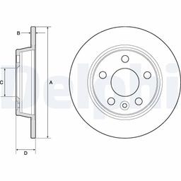 Disque de frein DELPHI BG3026