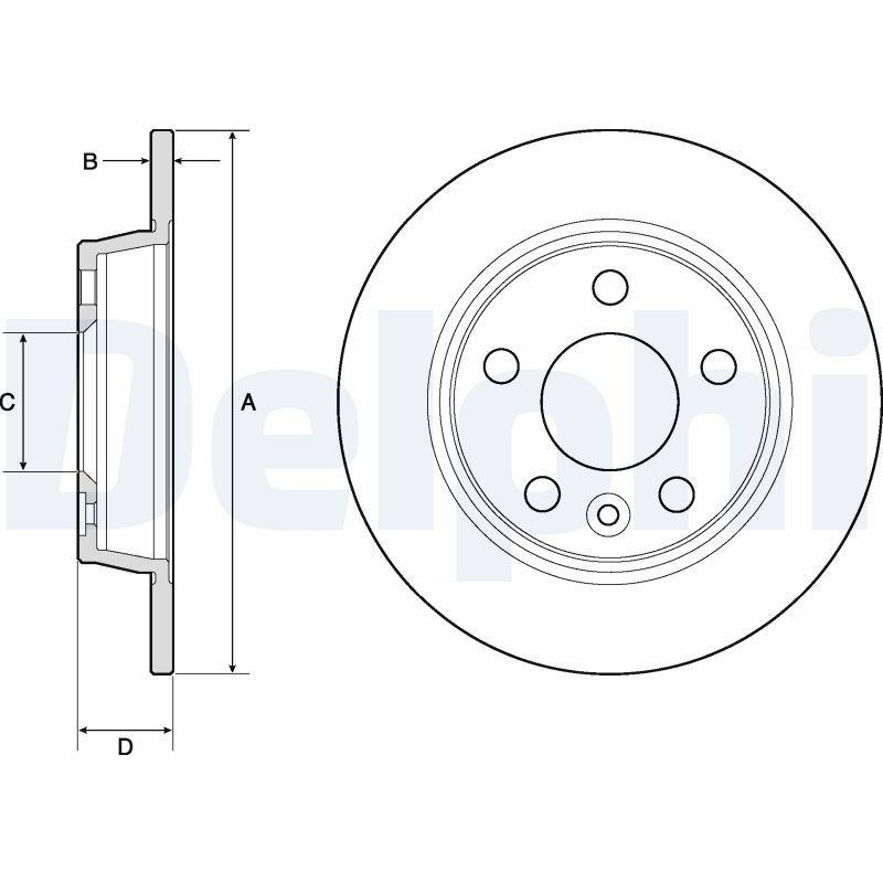 Disque de frein DELPHI BG3026