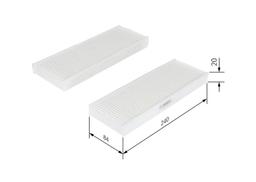 Filtre, air de l'habitacle BOSCH 1987435033