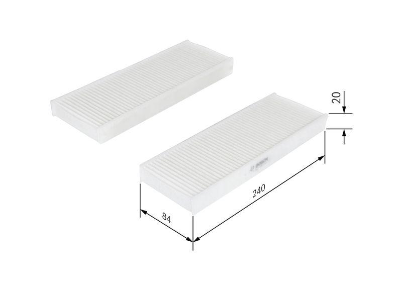 Filtre, air de l'habitacle BOSCH 1987435033