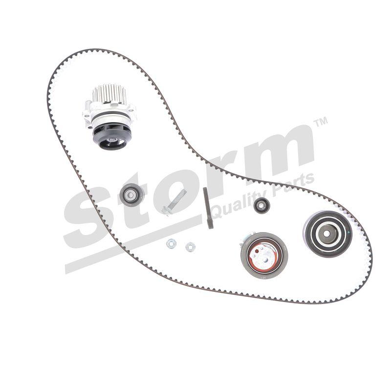 Pompe à eau + kit de courroie crantée STORM QUALITY PARTS 5550791KP