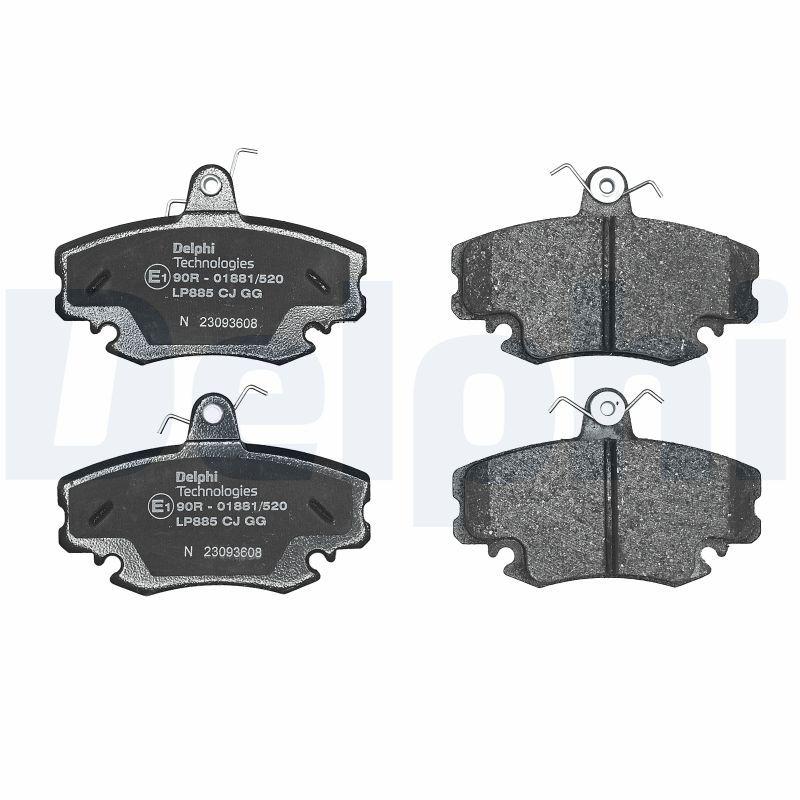 Kit de plaquettes de frein, frein à disque DELPHI LP885