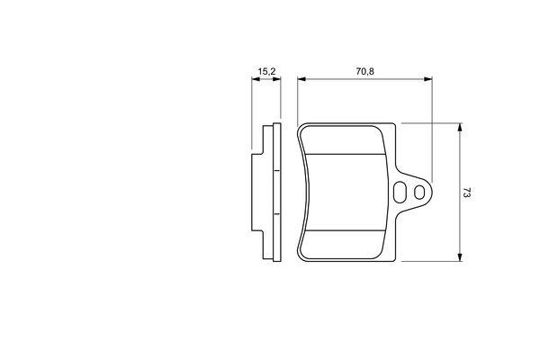 Kit de plaquettes de frein, frein à disque BOSCH 0 986 424 580