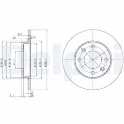 Disque de frein DELPHI BG3653