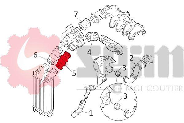 Gaine de suralimentation SEIM 981131