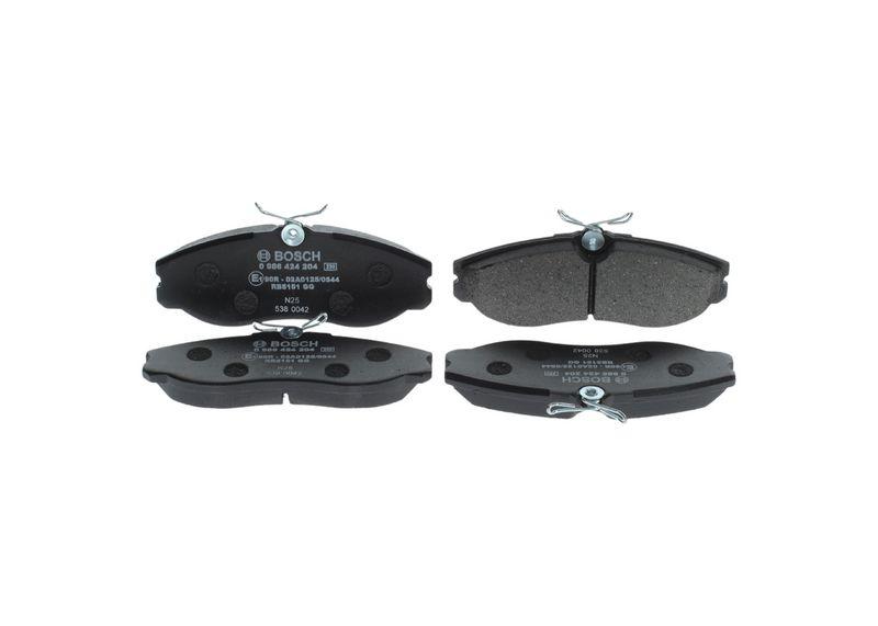 Kit de plaquettes de frein, frein à disque BOSCH 0986424204