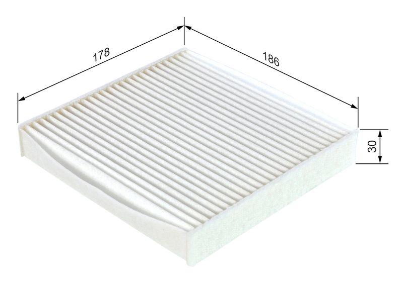 Filtre, air de l'habitacle BOSCH 1987432173
