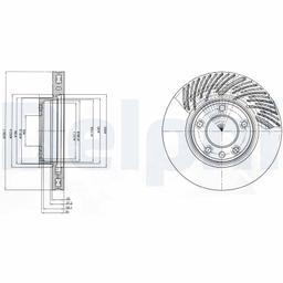 Disque de frein DELPHI BG9949