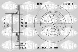Disque de frein SASIC 6106083