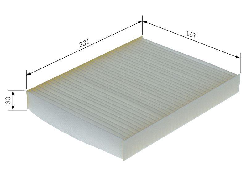 Filtre, air de l'habitacle BOSCH 1987435139