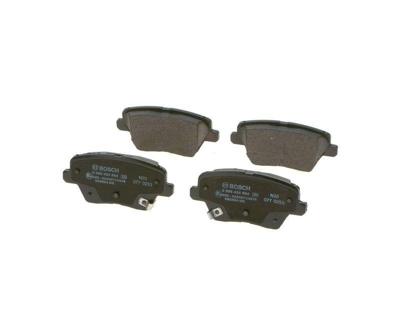 Kit de plaquettes de frein, frein à disque BOSCH 0 986 424 864