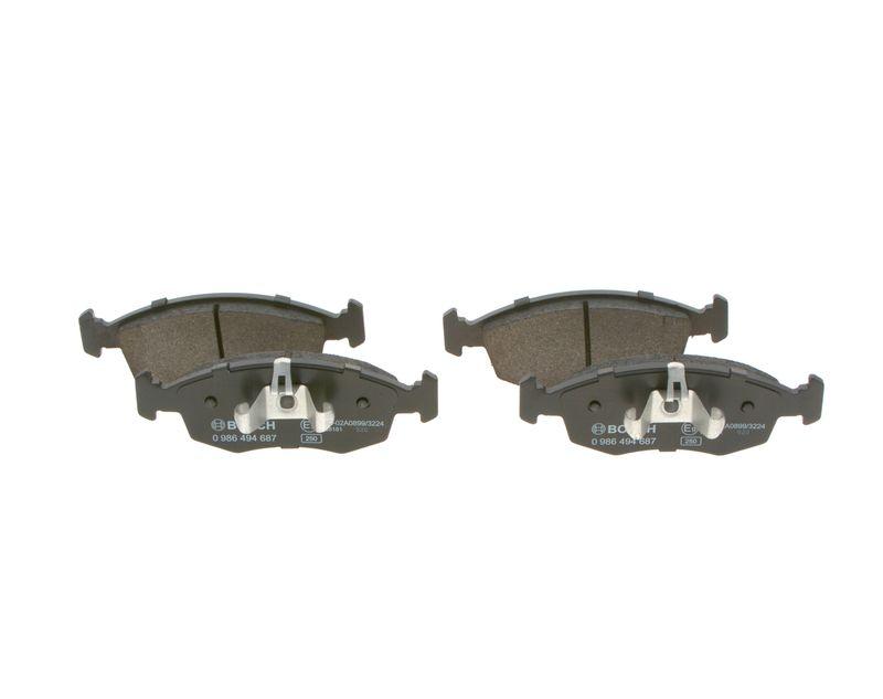 Kit de plaquettes de frein, frein à disque BOSCH 0 986 494 687