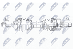 Arbre de transmission NTY NPW-CT-137