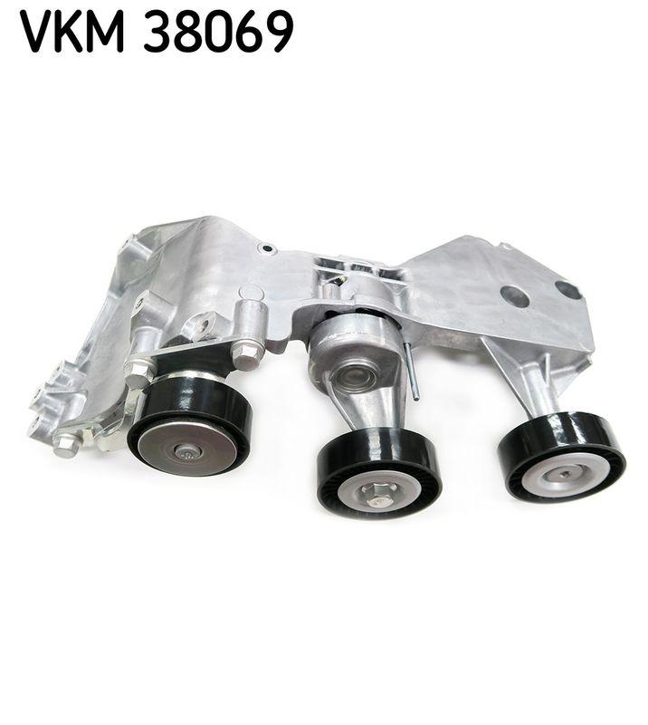 Tendeur de courroie, courroie trapézoïdale à nervures SKF VKM 38069