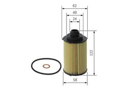 Filtre à huile BOSCH F026407348