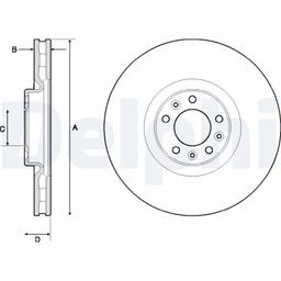 Disque de frein DELPHI BG9151C