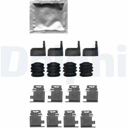 Kit d'accessoires, plaquette de frein à disque DELPHI LX0687