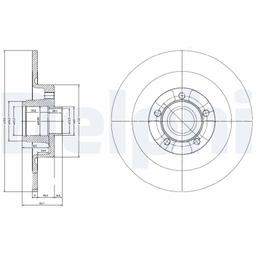 Disque de frein DELPHI BG9024RS
