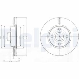 Disque de frein DELPHI BG4116C