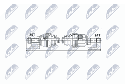 Arbre de transmission NTY NPW-FT-016