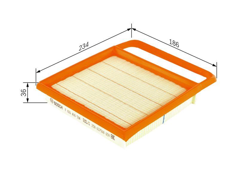 Filtre à air BOSCH F 026 400 504