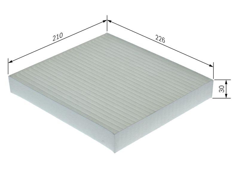 Filtre, air de l'habitacle BOSCH 1987435160