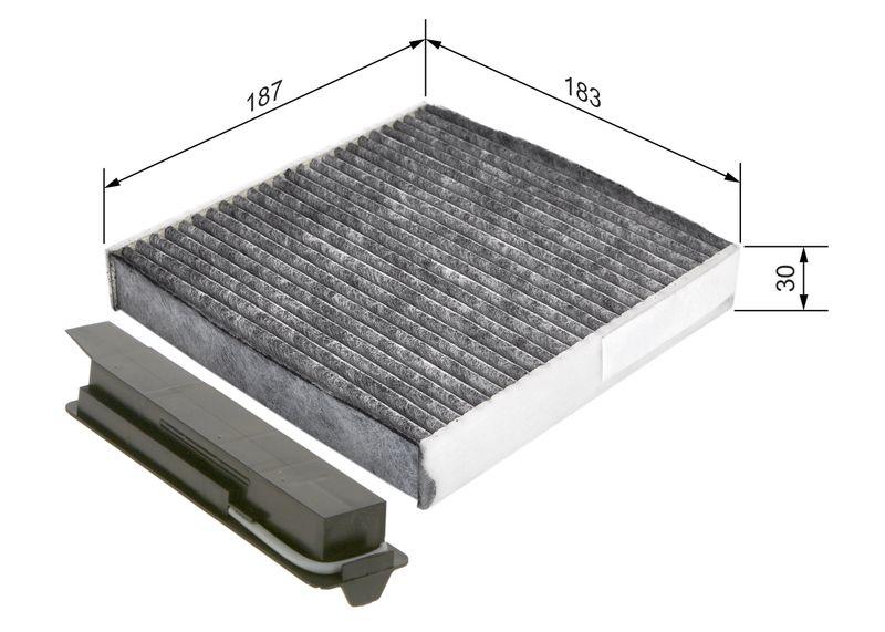 Filtre, air de l'habitacle BOSCH 1987435501