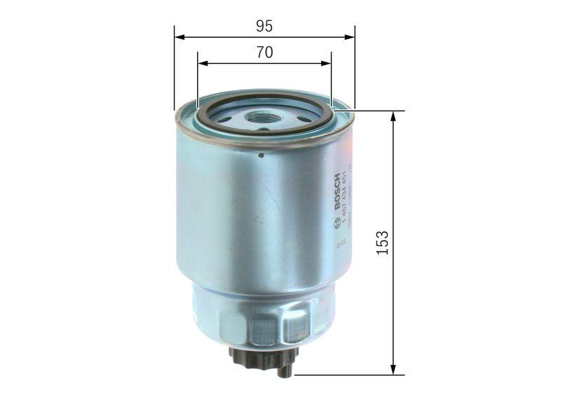 Filtre à carburant BOSCH 1 457 434 451