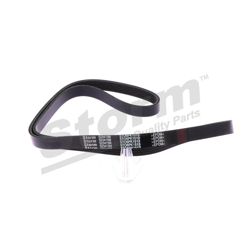 Courroie trapézoïdale à nervures STORM QUALITY PARTS STO6PK1513