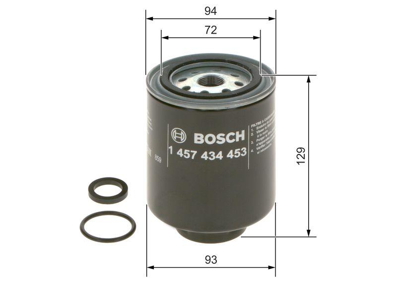 Filtre à carburant BOSCH 1 457 434 453