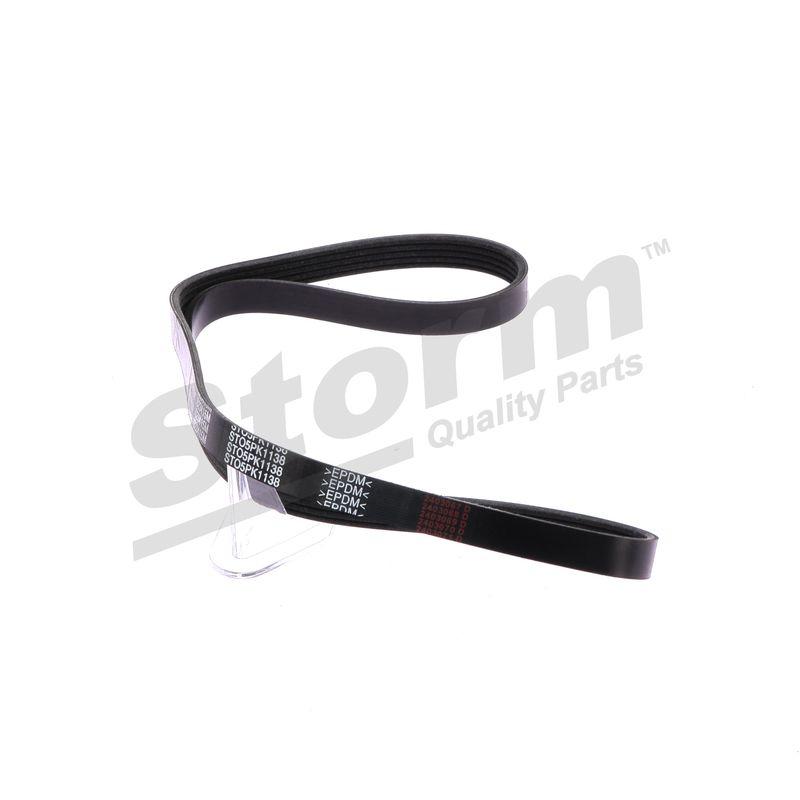Courroie trapézoïdale à nervures STORM QUALITY PARTS STO5PK1138