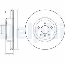 Disque de frein DELPHI BG9154C