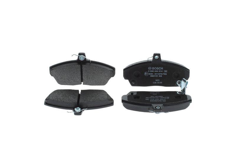 Kit de plaquettes de frein, frein à disque BOSCH 0986424214