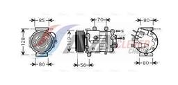 Compresseur, climatisation AVA QUALITY COOLING PEAK322