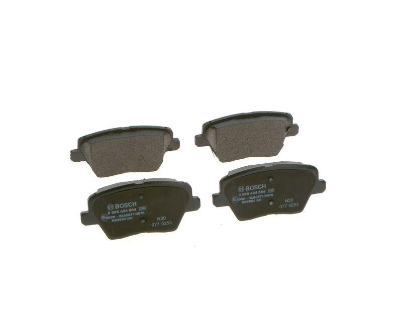 Kit de plaquettes de frein, frein à disque BOSCH 0 986 424 864
