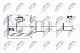 Jeu de joints, arbre de transmission NTY NPW-NS-069