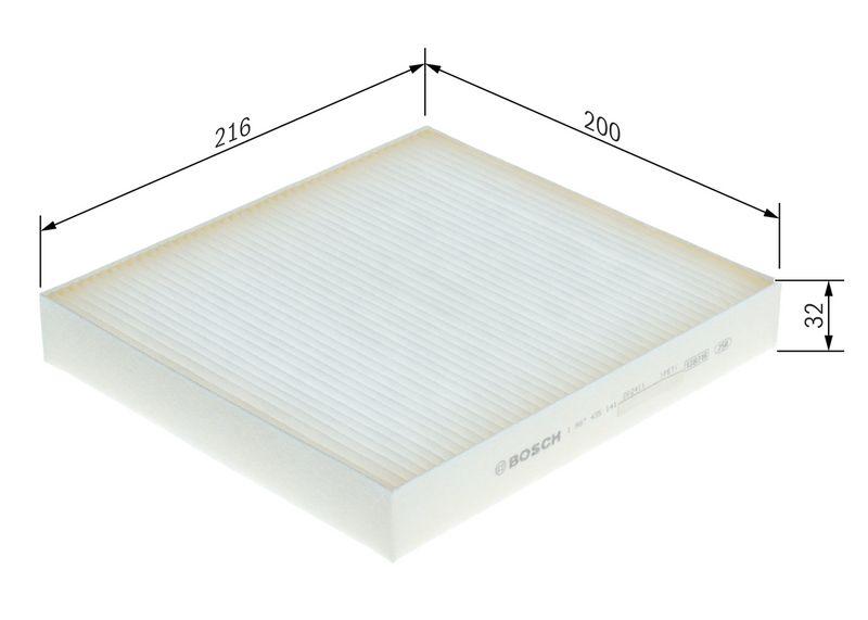 Filtre, air de l'habitacle BOSCH 1987435141