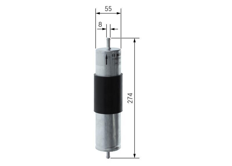 Filtre à carburant BOSCH 0 450 906 463
