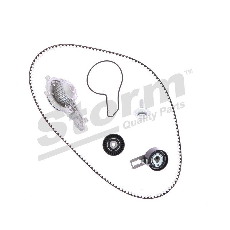 Pompe à eau + kit de courroie crantée STORM QUALITY PARTS 904546KP