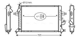 Radiateur, refroidissement du moteur AVA QUALITY COOLING OLA2294