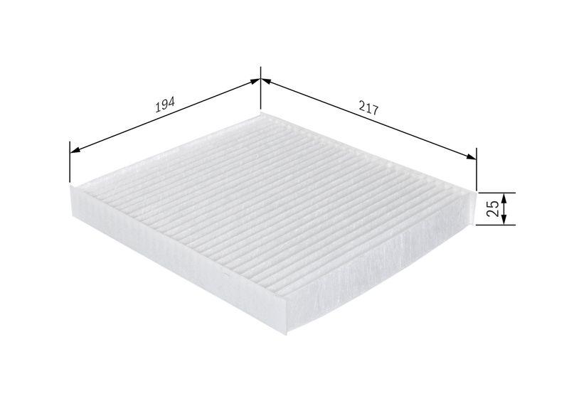 Filtre, air de l'habitacle BOSCH 1 987 432 273