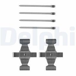 Kit d'accessoires, plaquette de frein à disque DELPHI LX0599