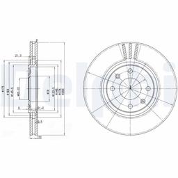 Disque de frein DELPHI BG2690