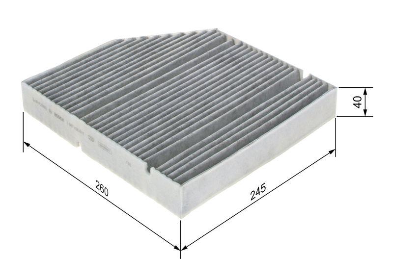 Filtre, air de l'habitacle BOSCH 1987435617