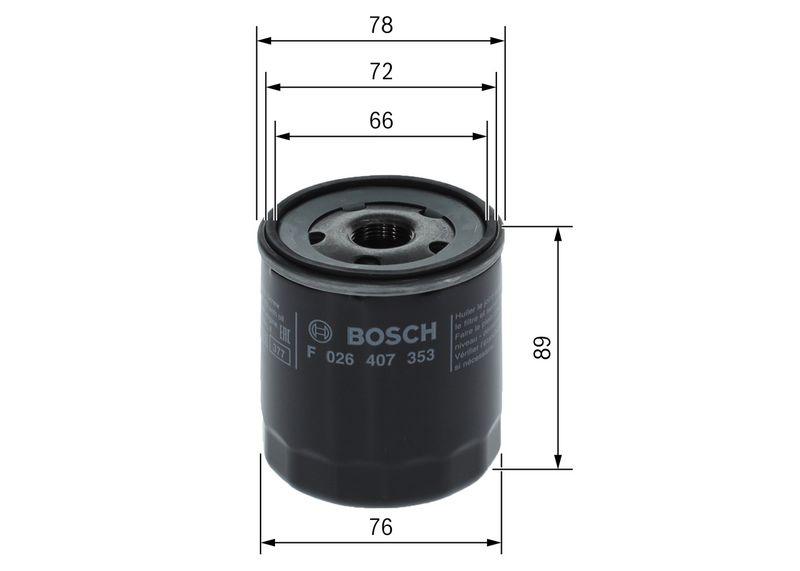 Filtre à huile BOSCH F026407353