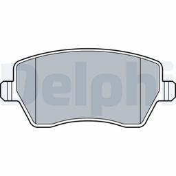Kit de plaquettes de frein, frein à disque DELPHI LP3550