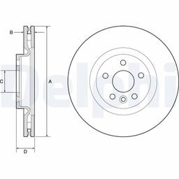 Disque de frein DELPHI BG9183C
